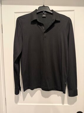 Boss Black Long-Sleeve Polo Top